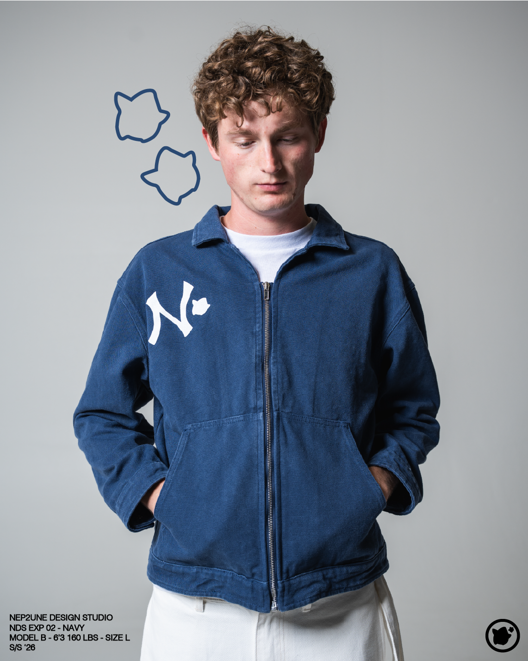 NDS EXP 02 ‘CANVAS JACKET’ NAVY